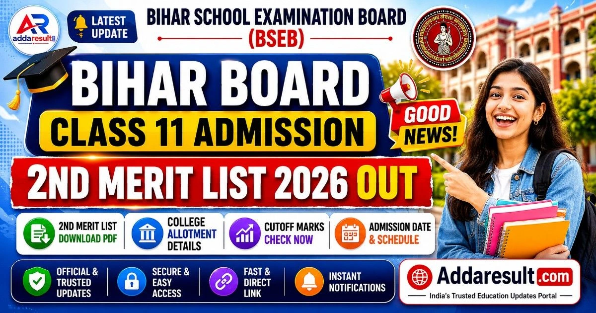 Bihar Board 11th Admission 2026, – AddaResult.com